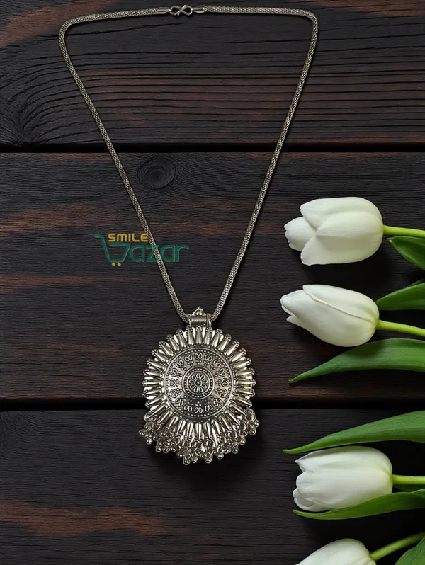 Artificial_Oxidised_Silver_Big_Pendant_Necklace_Chain_–_Antique_Statement_Jewellery_for_Women_-_1_PC