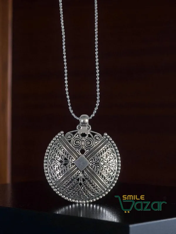 Artificial_Oxidised_Silver_Big_Pendant_Necklace_Chain_–_Antique_Statement_Jewellery_for_Women_-_1_PC
