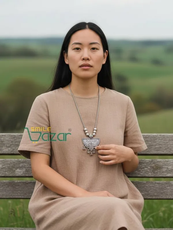 Artificial_Oxidised_Silver_Trendy_Big_Pendant_Necklace_Stylish_Necklace_Chain_Jewellery_–_1_PC