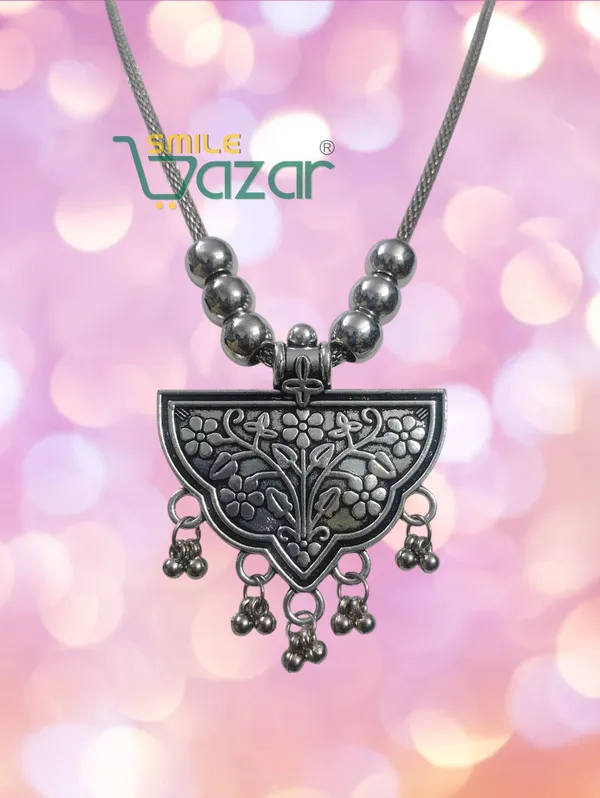 Artificial_Oxidised_Silver_Trendy_Big_Pendant_Necklace_Stylish_Necklace_Chain_Jewellery_–_1_PC