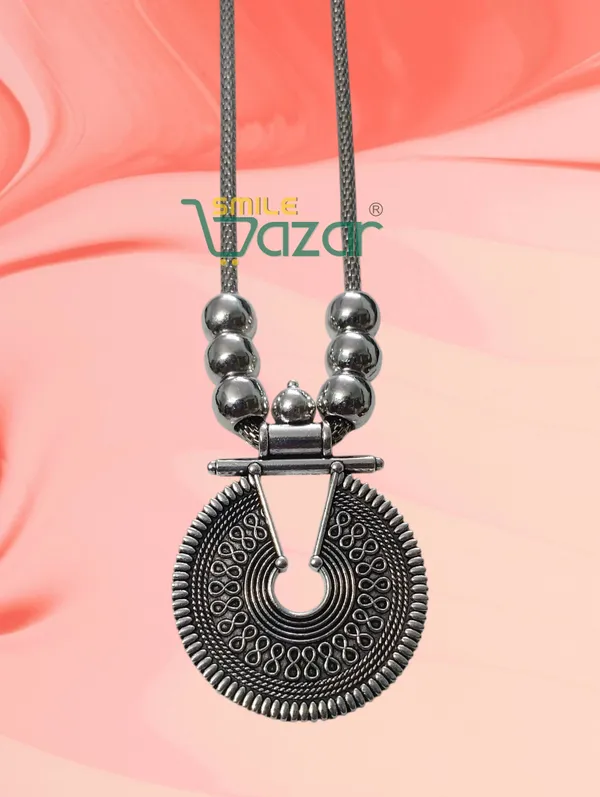 Artificial_Oxidised_Traditional_Silver_Big_Pendant_Necklace_Stylish_Necklace_Chain_Jewellery_–_Antique_Statement_Jewellery_for_Girls_&_Women_-_1_PC