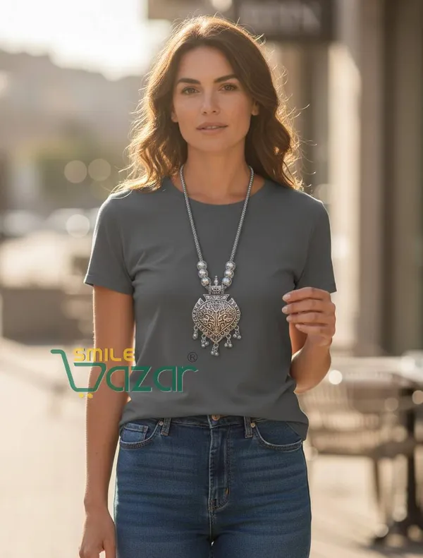 Artificial_Oxidised_Traditional_Silver_Big_Pendant_Necklace_Stylish_Necklace_Chain_Jewellery_–_Antique_Statement_Jewellery_for_Girls_&_Women_-_1_PC