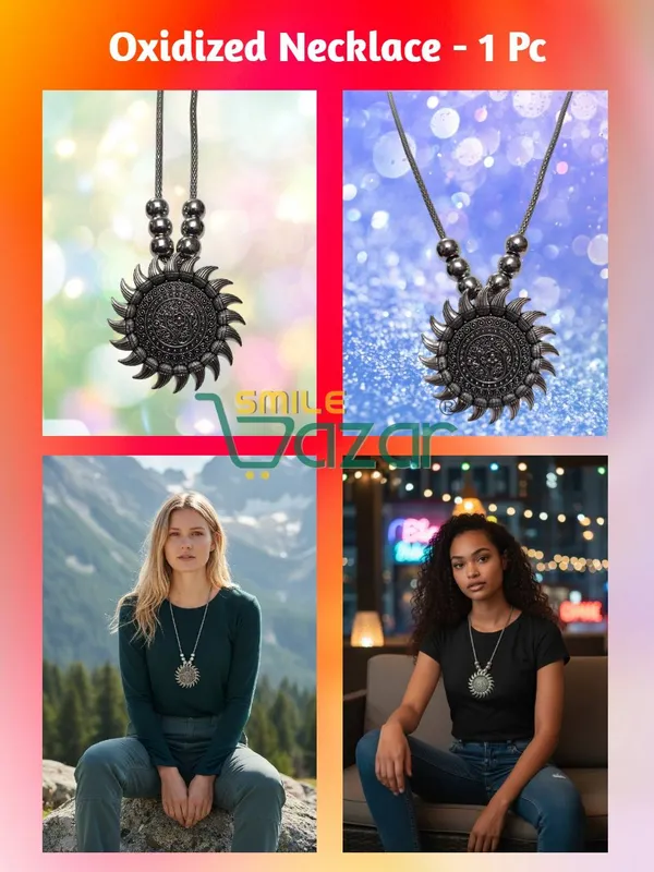 Artificial_Oxidised_Traditional_Silver_Big_Pendant_Necklace_Stylish_Necklace_Chain_Jewellery_–_Antique_Statement_Jewellery_for_Girls_&_Women_-_1_PC