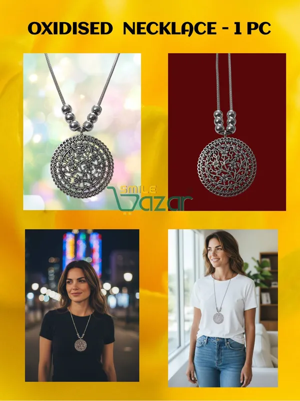Artificial_Oxidised_Traditional_Silver_Big_Pendant_Necklace_Stylish_Necklace_Chain_Jewellery_–_Antique_Statement_Jewellery_for_Girls_&_Women_-_1_PC