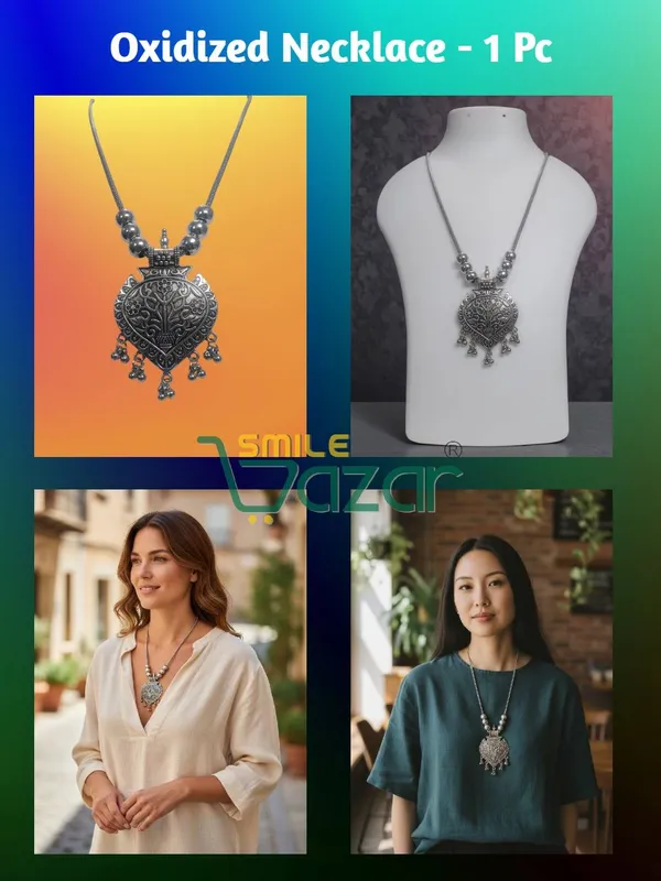 Artificial_Oxidised_Traditional_Silver_Big_Pendant_Necklace_Stylish_Necklace_Chain_Jewellery_–_Antique_Statement_Jewellery_for_Girls_&_Women_-_1_PC