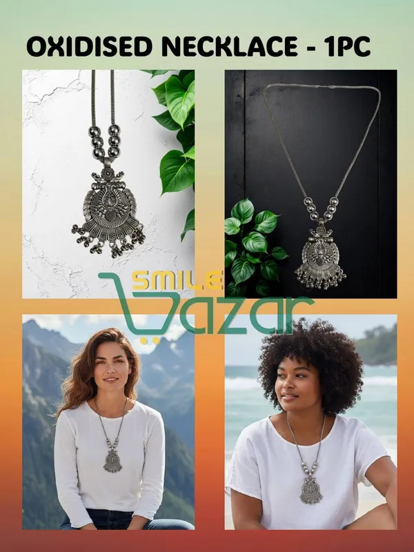 Artificial_Oxidised_Traditional_Silver_Big_Pendant_Necklace_Stylish_Necklace_Chain_Jewellery_–__1_PC