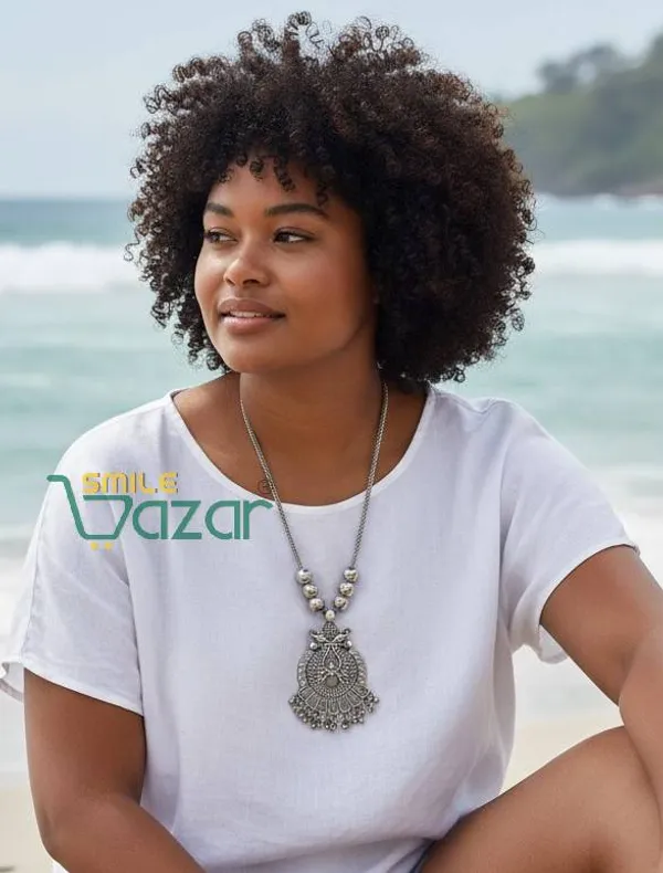 Artificial_Oxidised_Traditional_Silver_Big_Pendant_Necklace_Stylish_Necklace_Chain_Jewellery_–__1_PC