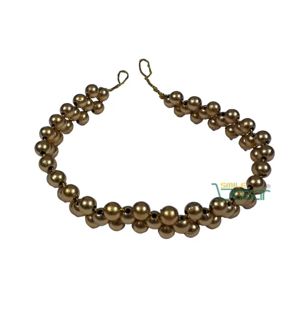 Artificial_Pearl_Beaded_Gajra_Garland_Veni_For_Festival_Wedding_Bun_Juda_Accessories_Ethnic_Look_Hair_Veni_Hair_Accessory_For_Women_And_Girls_Golden_Beads_-_1_Pc