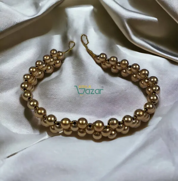 Artificial_Pearl_Beaded_Gajra_Garland_Veni_For_Festival_Wedding_Bun_Juda_Accessories_Ethnic_Look_Hair_Veni_Hair_Accessory_For_Women_And_Girls_Golden_Beads_-_1_Pc