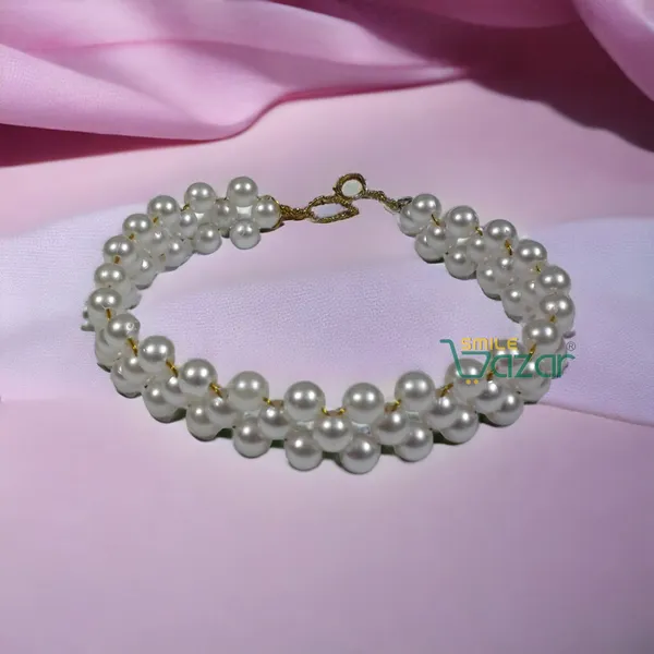 Artificial_Pearl_Beaded_Gajra_Garland_Veni_For_Festival_Wedding_Bun_Juda_Accessories_Ethnic_Look_Hair_Veni_Hair_Accessory_For_Women_And_Girls_White_Beads_-_1_Pc