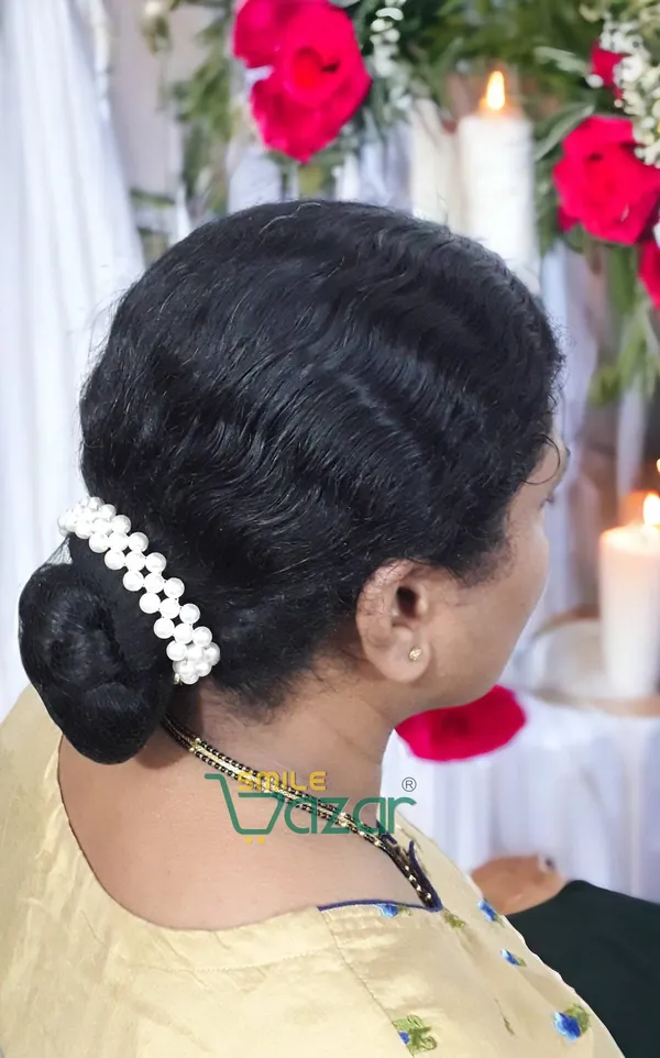Artificial_Pearl_Beaded_Gajra_Garland_Veni_For_Festival_Wedding_Bun_Juda_Accessories_Ethnic_Look_Hair_Veni_Hair_Accessory_For_Women_And_Girls_White_Beads_-_1_Pc