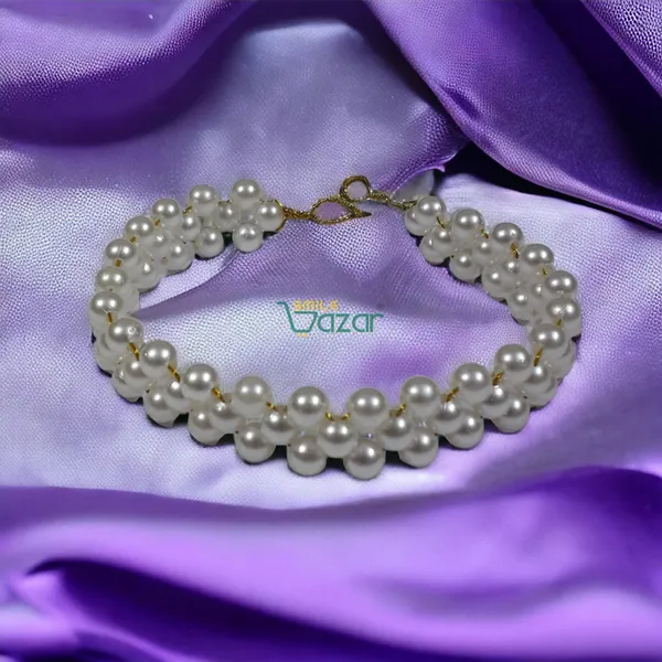 Artificial_Pearl_Beaded_Gajra_Garland_Veni_For_Festival_Wedding_Bun_Juda_Accessories_Ethnic_Look_Hair_Veni_Hair_Accessory_For_Women_And_Girls_White_Beads_-_1_Pc