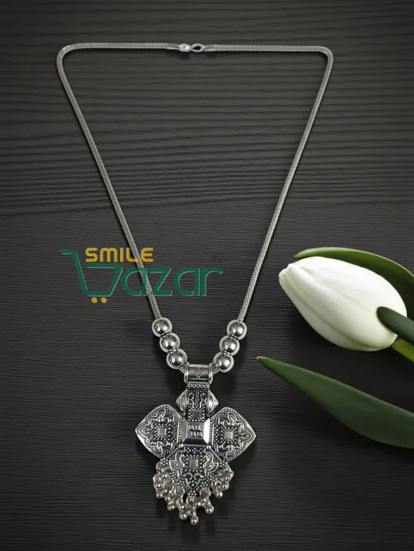 Artificial_Traditional_Oxidised_Silver_Big_Pendant_Necklace_Chain_–_Antique_Statement_Jewellery_for_Girls_&_Women_-_1_PC