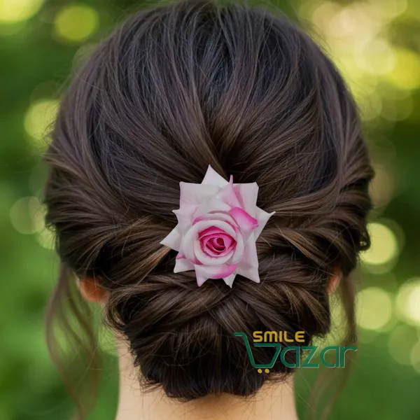 BABY_PINK_Rose_Hair_Pin_for_Women_and_Girls_hair_pins_for_women_wedding_-_Set_of_2_PCs