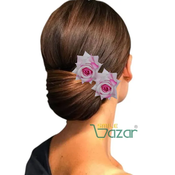 BABY_PINK_Rose_Hair_Pin_for_Women_and_Girls_hair_pins_for_women_wedding_-_Set_of_2_PCs