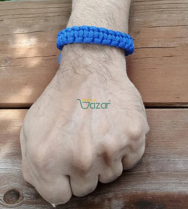 BLUE_COLOUR_HANDMADE__BRACELET_ADJUSTABLE_WRISTBAND_BRACELET_FRIENDSHIP_BAND_FOR_WOMEN_AND_MEN_SKIN_FRIENDLY_