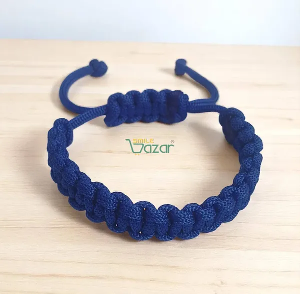 BLUE_COLOUR_HANDMADE__BRACELET_ADJUSTABLE_WRISTBAND_BRACELET_FRIENDSHIP_BAND_FOR_WOMEN_AND_MEN_SKIN_FRIENDLY_