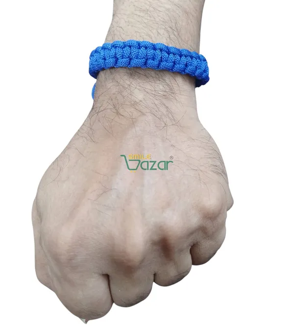BLUE_COLOUR_HANDMADE__BRACELET_ADJUSTABLE_WRISTBAND_BRACELET_FRIENDSHIP_BAND_FOR_WOMEN_AND_MEN_SKIN_FRIENDLY_