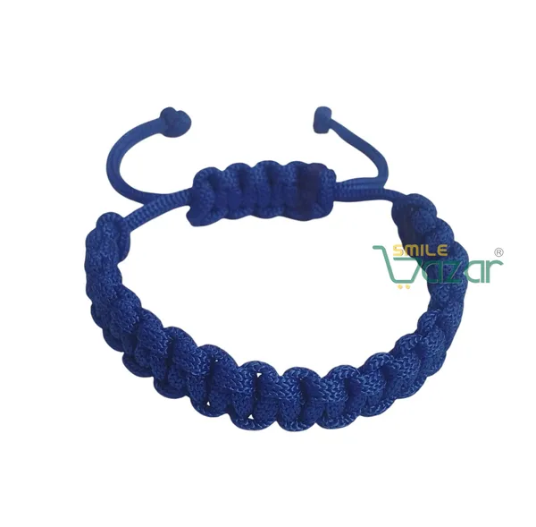 BLUE_COLOUR_HANDMADE__BRACELET_ADJUSTABLE_WRISTBAND_BRACELET_FRIENDSHIP_BAND_FOR_WOMEN_AND_MEN_SKIN_FRIENDLY_