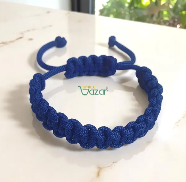 BLUE_COLOUR_HANDMADE__BRACELET_ADJUSTABLE_WRISTBAND_BRACELET_FRIENDSHIP_BAND_FOR_WOMEN_AND_MEN_SKIN_FRIENDLY_