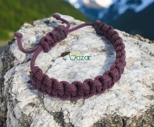 BURGUNDY_-_BROWN__HANDMADE__BRACELET_ADJUSTABLE_WRISTBAND_BRACELET_FRIENDSHIP_BAND_FOR_WOMEN_AND_MEN_SKIN_FRIENDLY