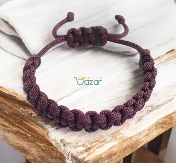 BURGUNDY_-_BROWN__HANDMADE__BRACELET_ADJUSTABLE_WRISTBAND_BRACELET_FRIENDSHIP_BAND_FOR_WOMEN_AND_MEN_SKIN_FRIENDLY