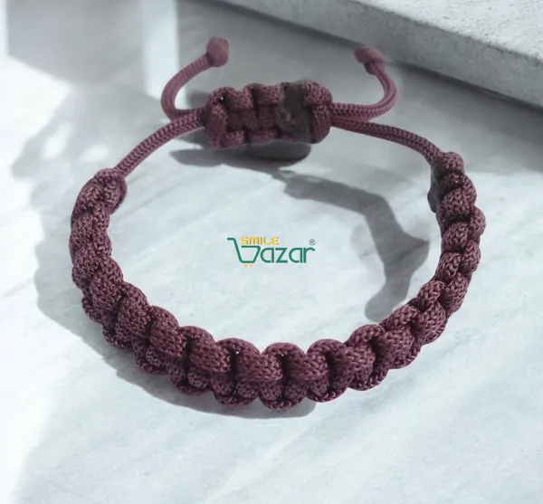 BURGUNDY_-_BROWN__HANDMADE__BRACELET_ADJUSTABLE_WRISTBAND_BRACELET_FRIENDSHIP_BAND_FOR_WOMEN_AND_MEN_SKIN_FRIENDLY