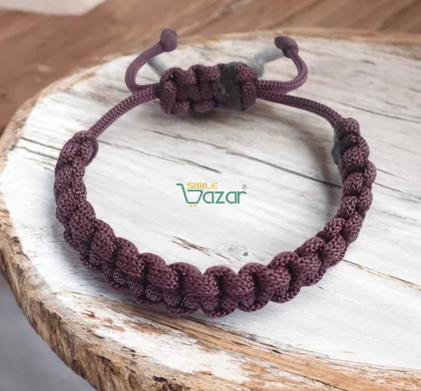 BURGUNDY_-_BROWN__HANDMADE__BRACELET_ADJUSTABLE_WRISTBAND_BRACELET_FRIENDSHIP_BAND_FOR_WOMEN_AND_MEN_SKIN_FRIENDLY