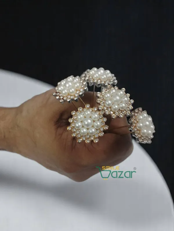Bridal_Hair_Bun_Pin_Accessories_/_Fancy_Golden_Juda_Pins_with_White_Artificial_Pearl_flowers_for_Women_and_Girls_-_Set_of_12_PCs