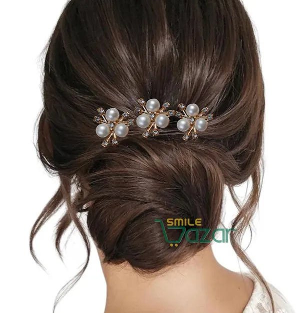 Bridal_Hair_Bun_Pin_Accessories_/_Fancy_Golden_Juda_Pins_with_White_Faux_Pearl_flowers_for_Women_and_Girls_-_Set_of_12_PCs