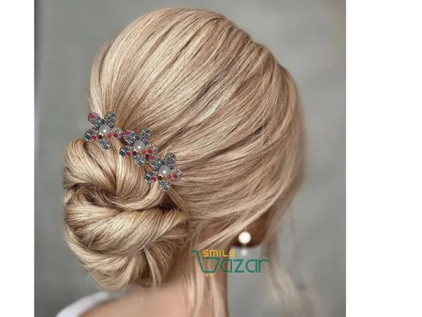 Bridal_Hair_Bun_Pin_Accessories_/_Fancy_Golden_Juda_Pins_with_dazzling_flower__for_Women_and_Girls_-_Set_of_12_PCs