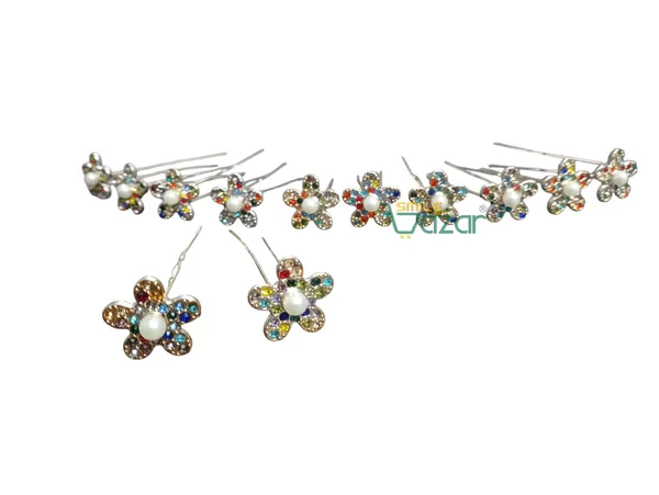 Bridal_Hair_Bun_Pin_Accessories_/_Fancy_Golden_Juda_Pins_with_dazzling_flower__for_Women_and_Girls_-_Set_of_12_PCs