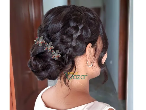 Bridal_Hair_Bun_Pin_Accessories_/_Fancy_Golden_Juda_Pins_with_dazzling_flower__for_Women_and_Girls_-_Set_of_12_PCs