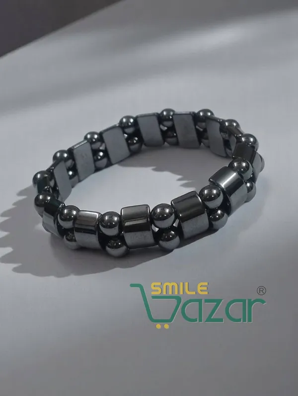 CLASSY_GUN_METAL_BRACELET_FASHION_WRISTBAND_BRACELET_FRIENDSHIP_BAND_FOR_MEN_AND_WOMEN_SKIN_FRIENDLY_-_CHARCOAL GREY