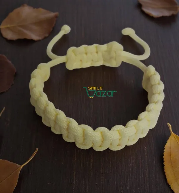 CREAM_-_HANDMADE__BRACELET_ADJUSTABLE_WRISTBAND_BRACELET_FRIENDSHIP_BAND_FOR_WOMEN_AND_MEN_SKIN_FRIENDLY