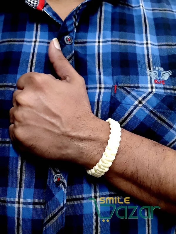 CREAM_-_HANDMADE__BRACELET_ADJUSTABLE_WRISTBAND_BRACELET_FRIENDSHIP_BAND_FOR_WOMEN_AND_MEN_SKIN_FRIENDLY