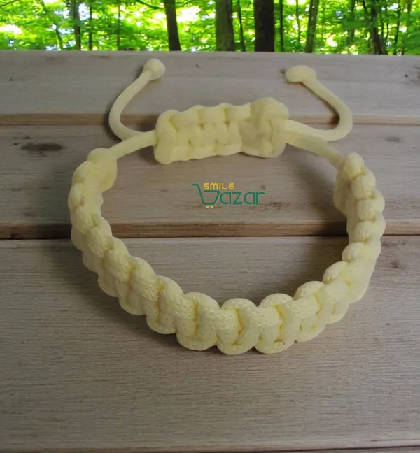 CREAM_-_HANDMADE__BRACELET_ADJUSTABLE_WRISTBAND_BRACELET_FRIENDSHIP_BAND_FOR_WOMEN_AND_MEN_SKIN_FRIENDLY