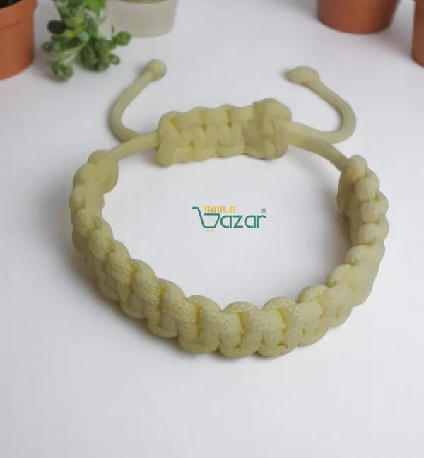 CREAM_-_HANDMADE__BRACELET_ADJUSTABLE_WRISTBAND_BRACELET_FRIENDSHIP_BAND_FOR_WOMEN_AND_MEN_SKIN_FRIENDLY