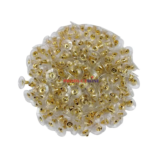 Golden_Flat_Clear_Plastic_Ear_Back_Stoppers_(200_Pcs)_+_Golden_Plastic_Ear_Back_Stoppers_(200_Pcs)_Push_Buttons_Findings_Stud_Earring_Plugs_Stoppers_For_Earrings_10_Mm-_Total_400_Pieces