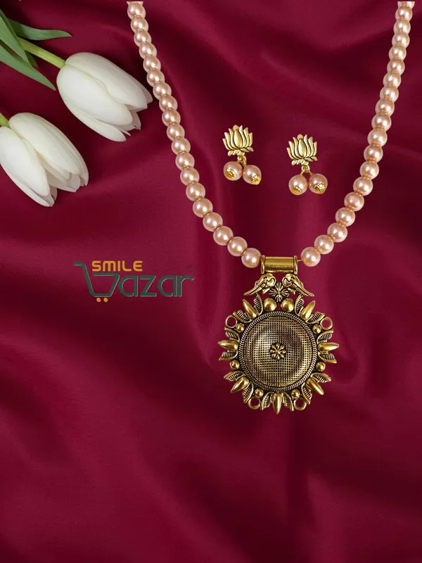 Ethnic_Big_Pendant_Artificial_Oxidised_Necklace_Set__for_Girls_&_Women_-_BEIGE