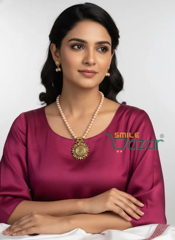 Ethnic_Big_Pendant_Artificial_Oxidised_Necklace_Set__for_Girls_&_Women_-_BEIGE