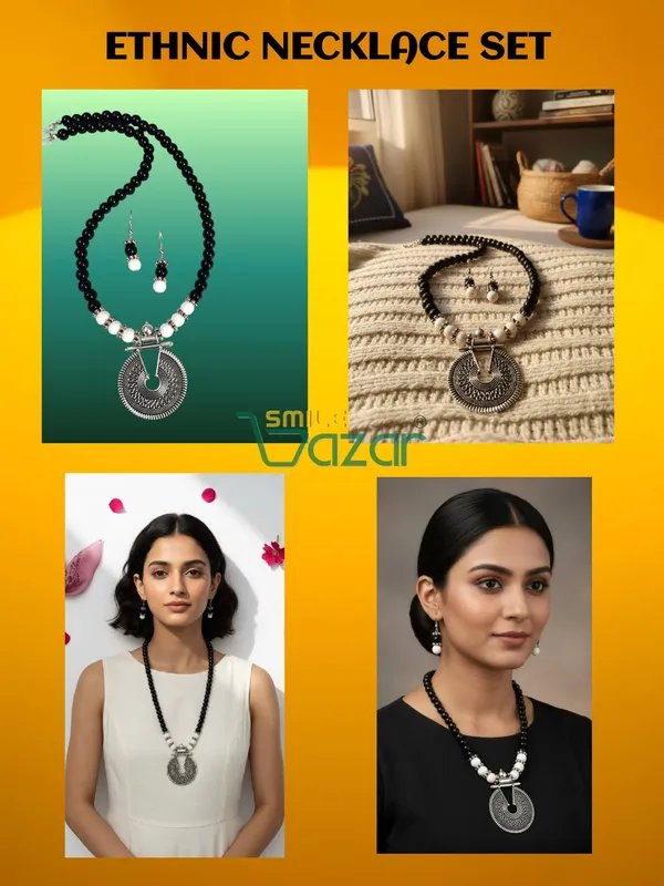 Ethnic_Big_Pendant_Artificial_Oxidised_Necklace_Set__for_Girls_&_Women_-_BLACK