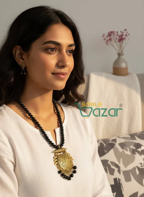 Ethnic_Big_Pendant_Artificial_Oxidised_Necklace_Set__for_Girls_&_Women_-_BLACK