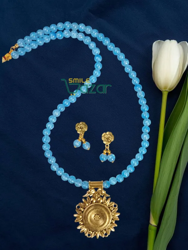 Ethnic_Big_Pendant_Artificial_Oxidised_Necklace_Set__for_Girls_&_Women_-_LIGHT_BLUE