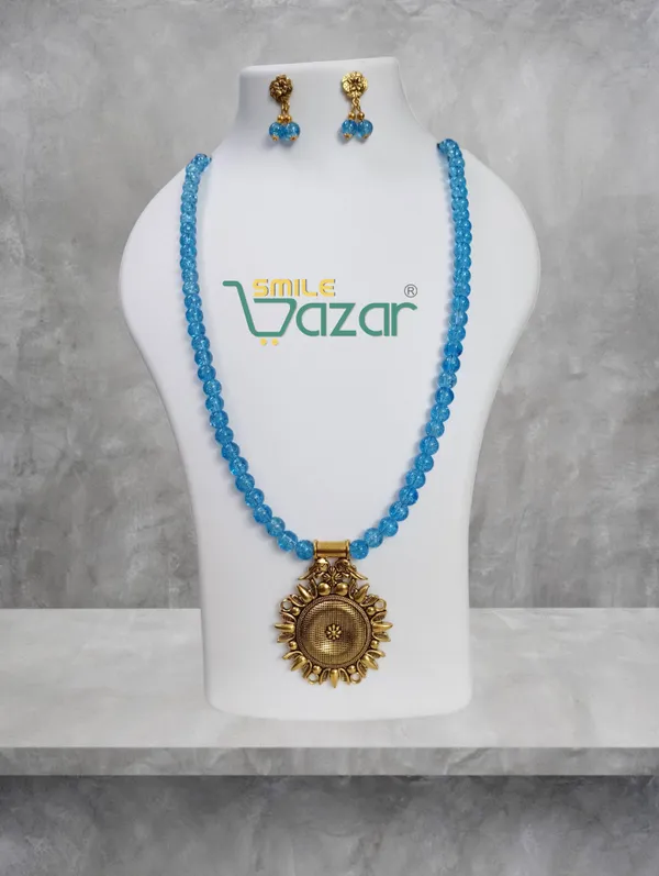 Ethnic_Big_Pendant_Artificial_Oxidised_Necklace_Set__for_Girls_&_Women_-_LIGHT_BLUE