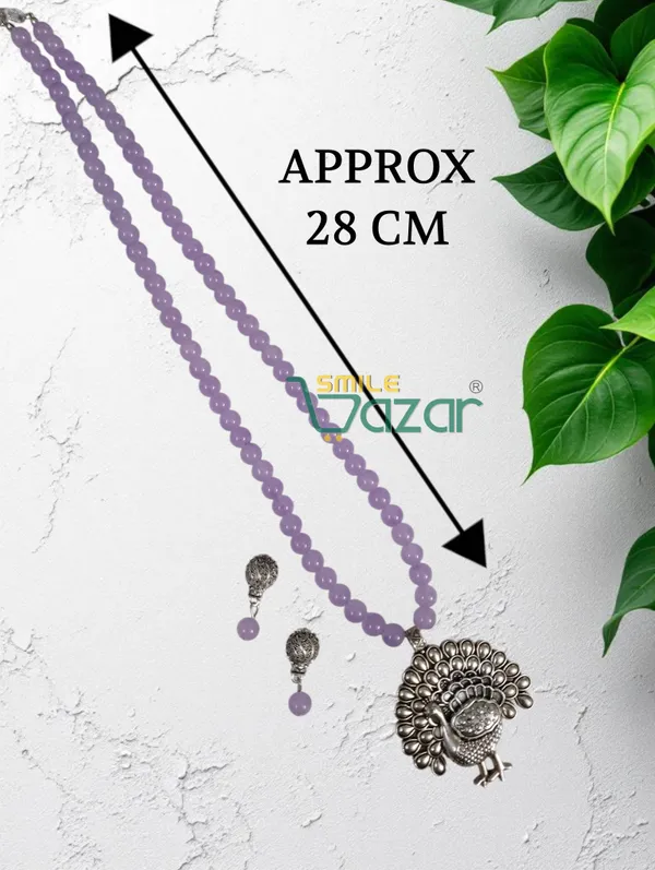Ethnic_Big_Pendant_Artificial_Oxidised_Necklace_Set__for_Girls_&_Women_-_PURPLE