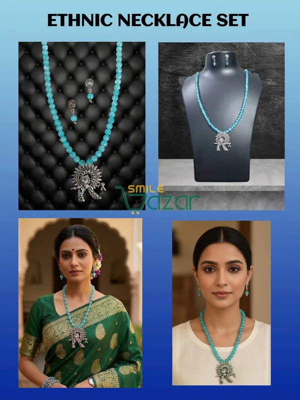 Ethnic_Big_Pendant_Artificial_Oxidised_Necklace_Set__for_Girls_&_Women_-_TURQUOISE_BLUE