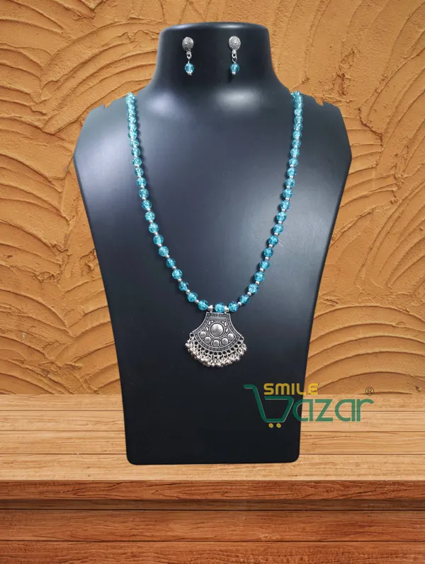Ethnic_Big_Pendant_Artificial_Oxidised_Necklace_Set__for_Girls_&_Women_-_TURQUOISE_BLUE