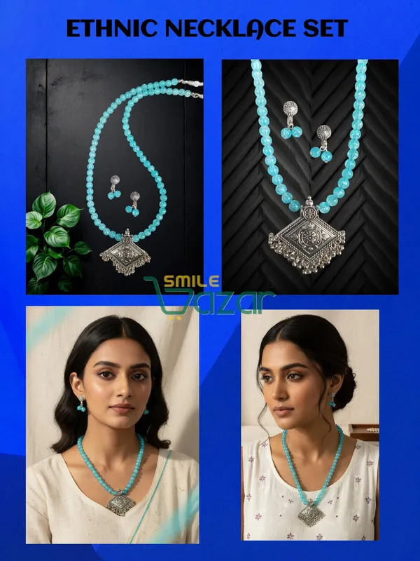 Ethnic_Big_Pendant_Artificial_Oxidised_Necklace_Set__for_Girls_&_Women_-_TURQUOISE_BLUE