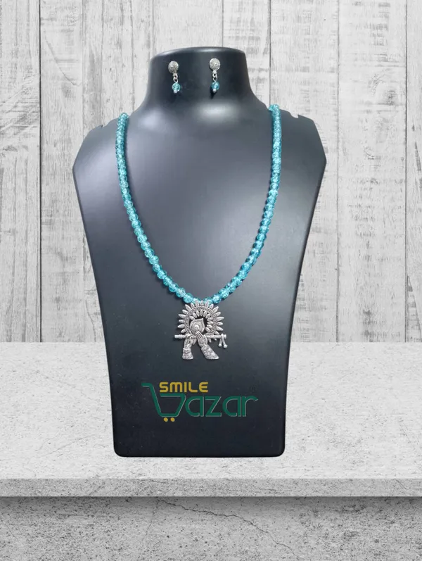 Ethnic_Big_Pendant_Artificial_Oxidised_Necklace_Set__for_Girls_&_Women_-_TURQUOISE_BLUE